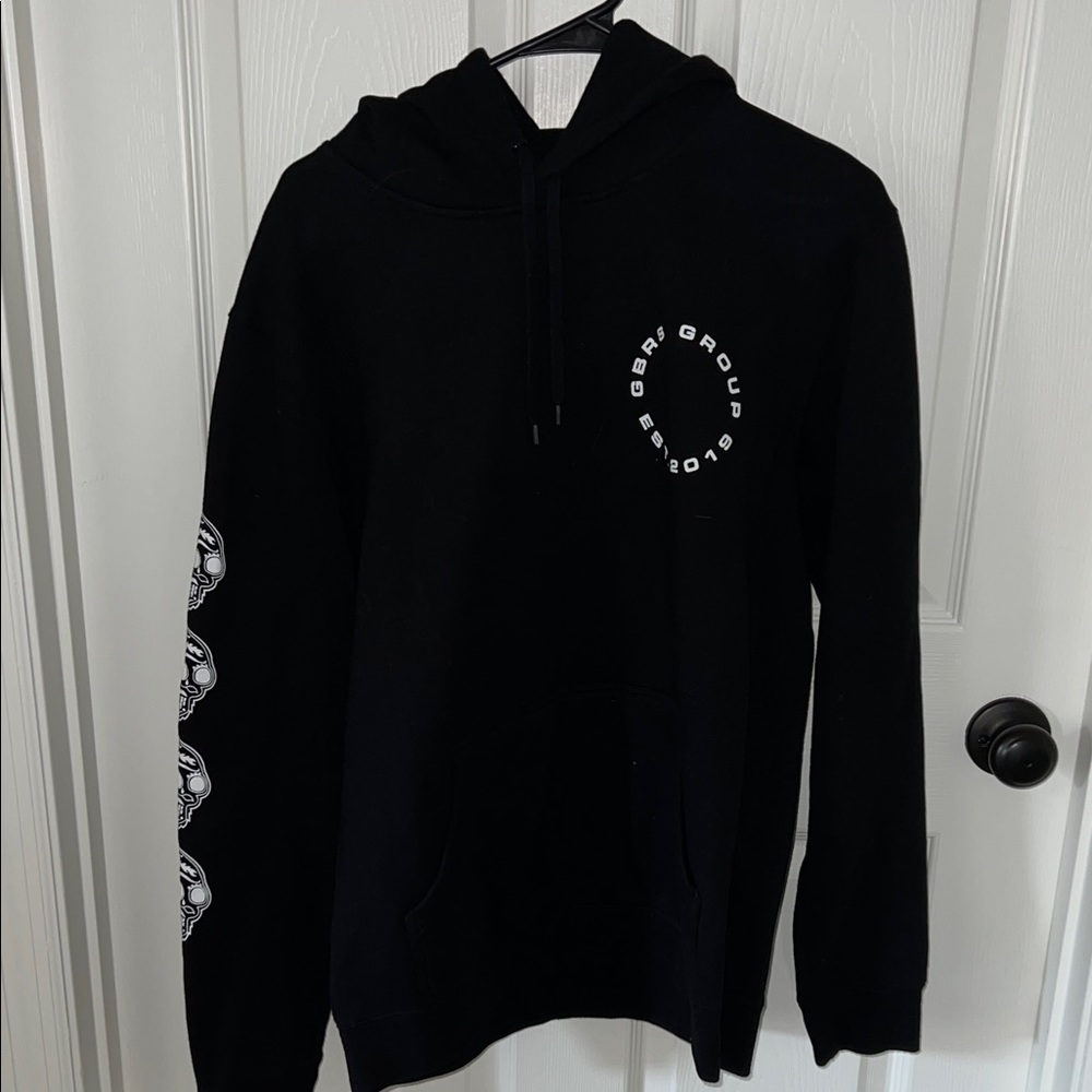 Black Casual Cotton Blend Sweaters